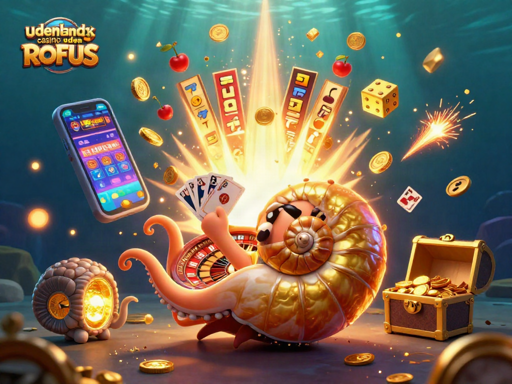 Play exciting games at udenlandsk casino uden ROFUS with vibrant 3D illustrations capturing the thrill of winning.