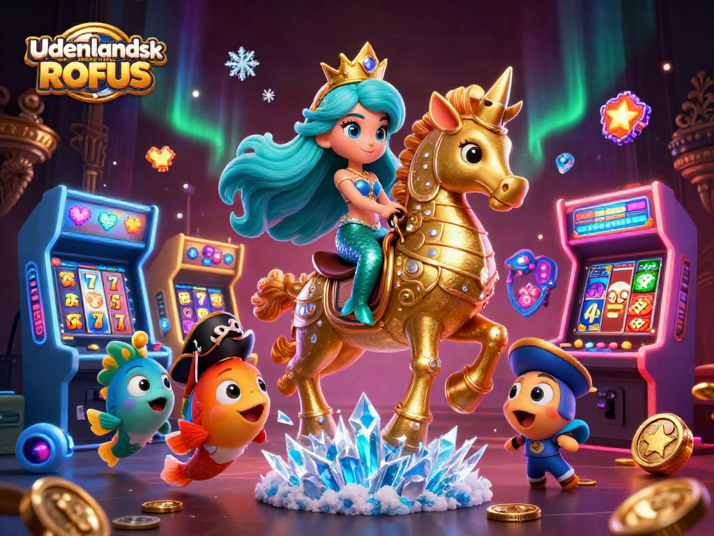 Engage with fun slots at udenlandsk casino uden ROFUS featuring a vibrant 3D cartoon scene