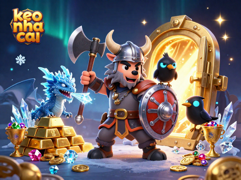 Experience high-stakes betting strategies with keo nha cai in an enchanting 3D illustration.